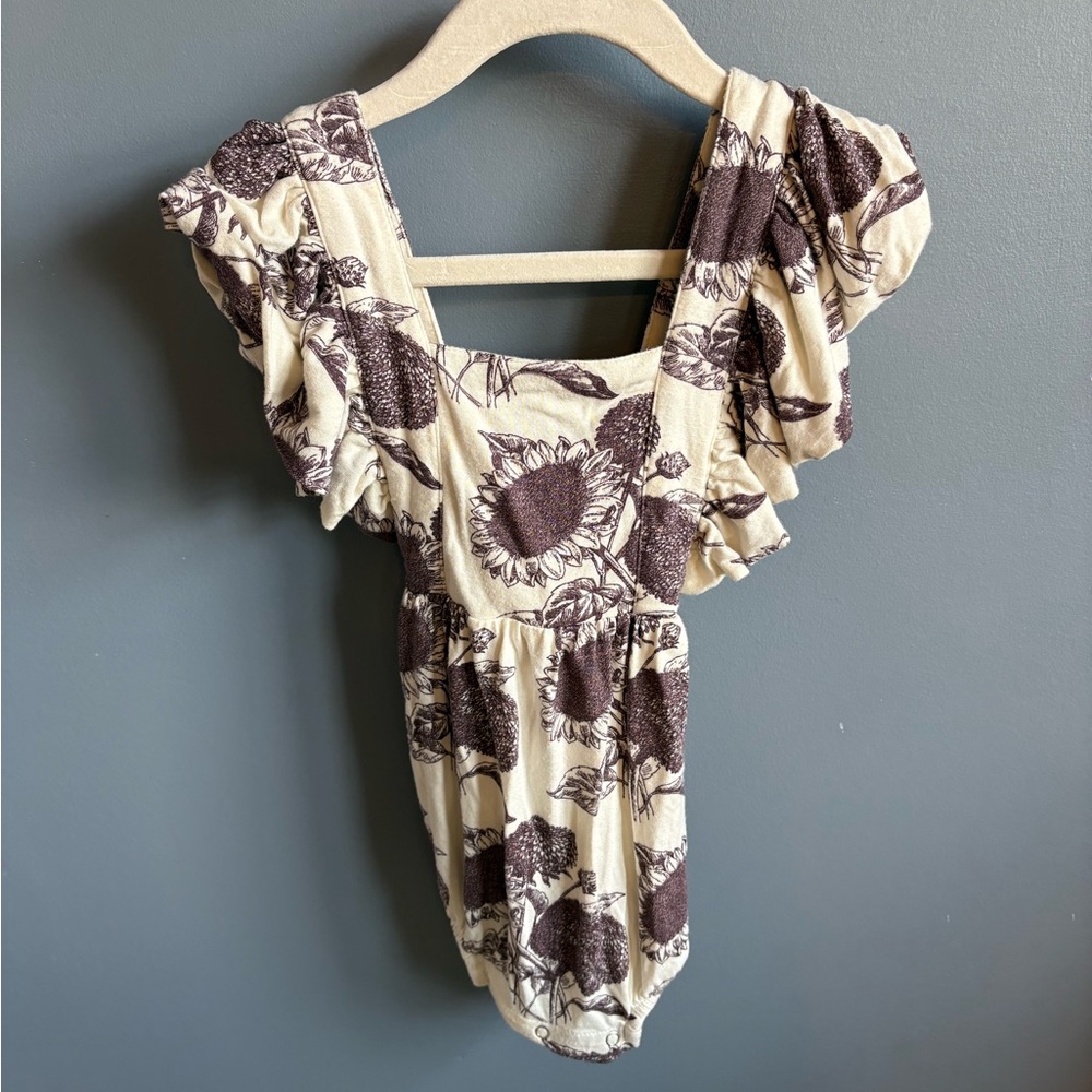 Kate Quinn Criss Cross Back Ruffle Romper